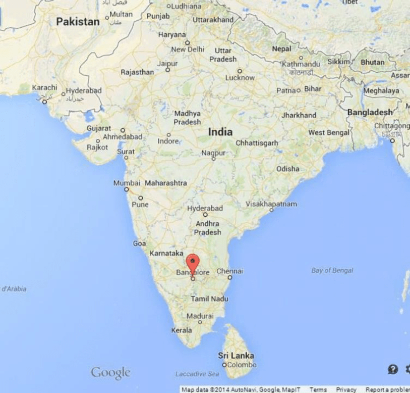 Bangalore mapa